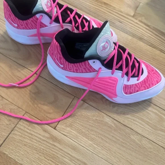 Nike KD Black and Pink Athletic Shoes - Picture 5 of 8
